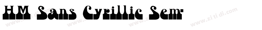 HM Sans Cyrillic Sem字体转换